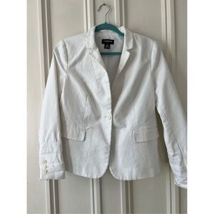 Liz Clairborne white lined blazer M